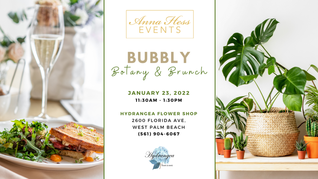 Bubbly, Botany, Brunch West Palm Beach